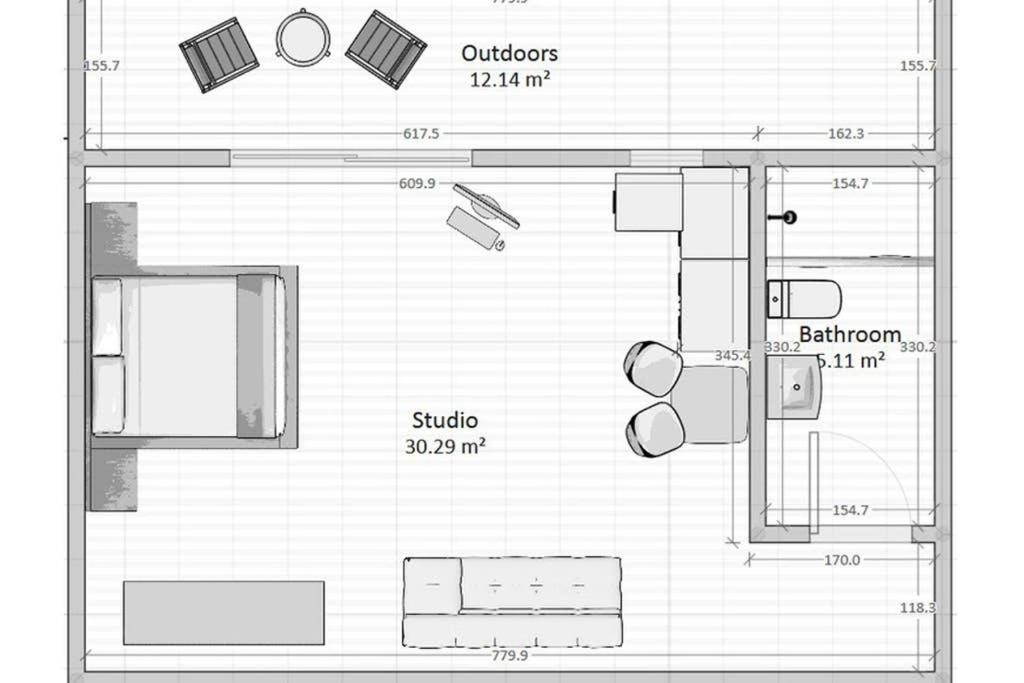 Cozy Studio Near The Beach 1Stfloor Nea Iraklitsa Extérieur photo